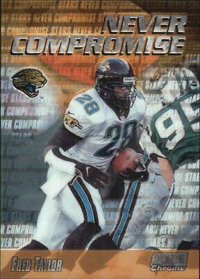 Fred Taylor #NC24 Football Cards 1999 Stadium Club Chrome Never Compromise