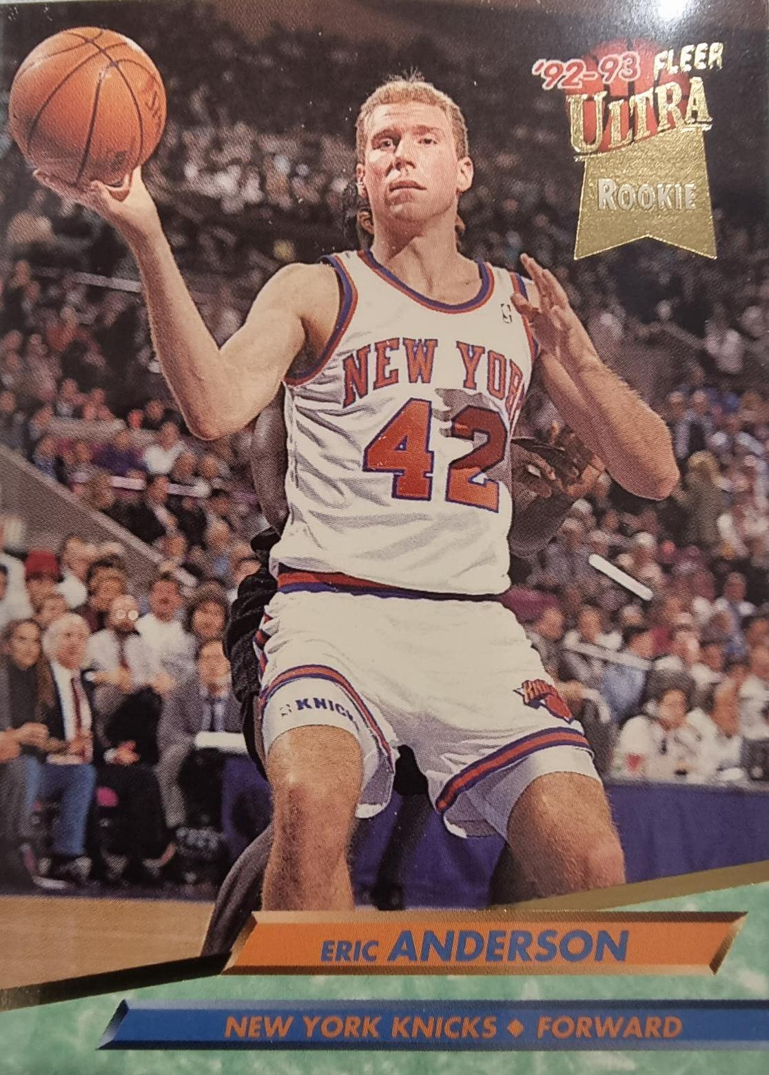 Eric Anderson #318 Basketball Cards 1992 Ultra