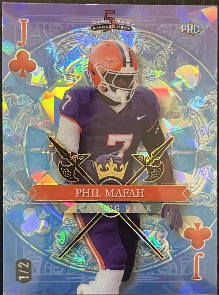 Phil Mafah #SDPC-PMN 2024 Wild Card 5 Card Draw Football