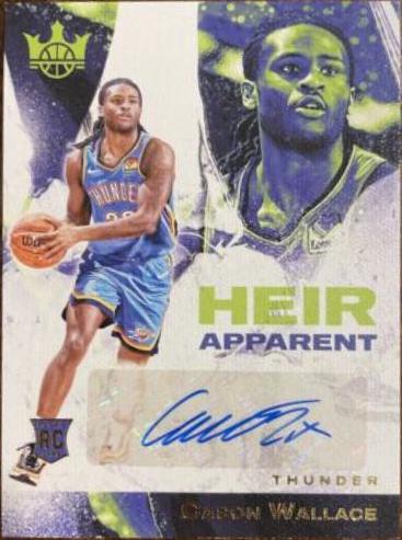 Cason Wallace #HA-CWT Basketball Cards 2023 Panini Court Kings Heir Apparent
