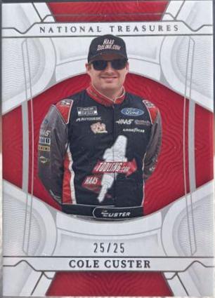 Cole Custer #8 Racing Cards 2022 Panini National Treasures Nascar