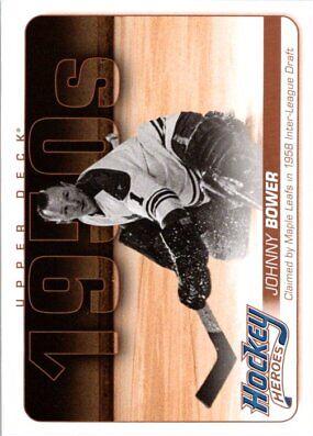 Johnny Bower #HH1 Hockey Cards 2011 Upper Deck Hockey Heroes