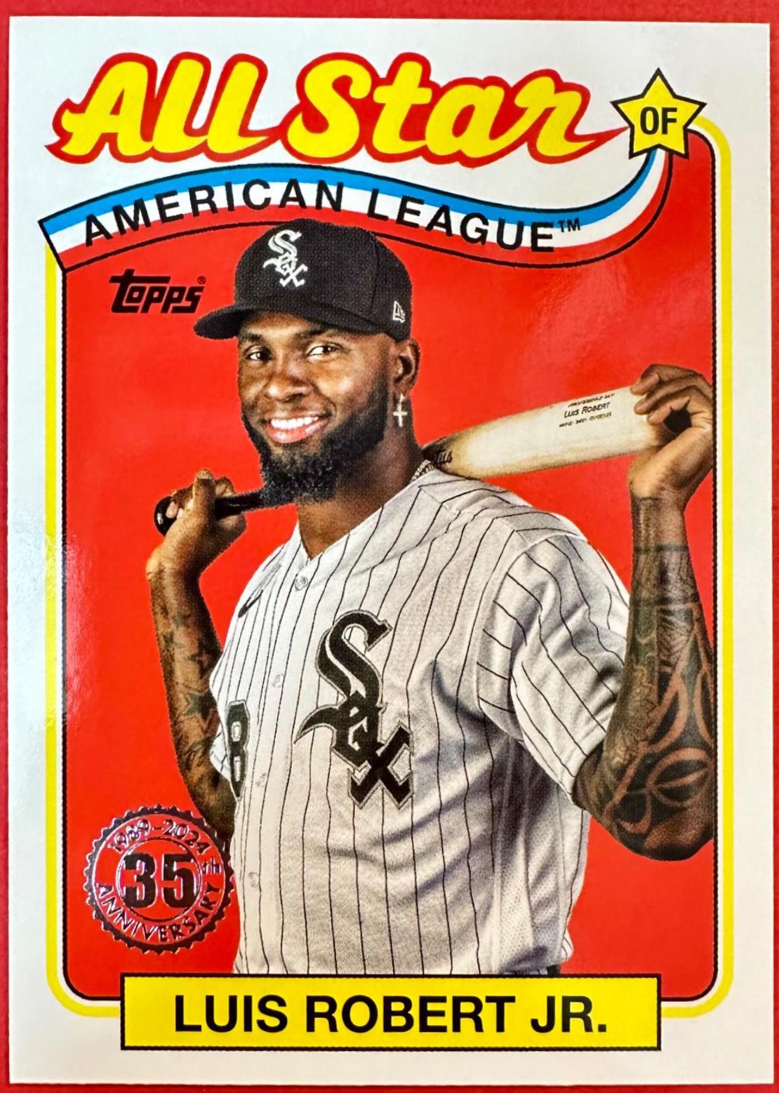 Luis Robert Jr. #89ASB-19 Baseball Cards 2024 Topps 1989 All-Stars