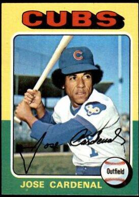 Jose Cardenal #15 Baseball Cards 1975 Topps Mini