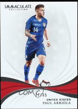 Paul Arriola #44 Soccer Cards 2018 Panini Immaculate