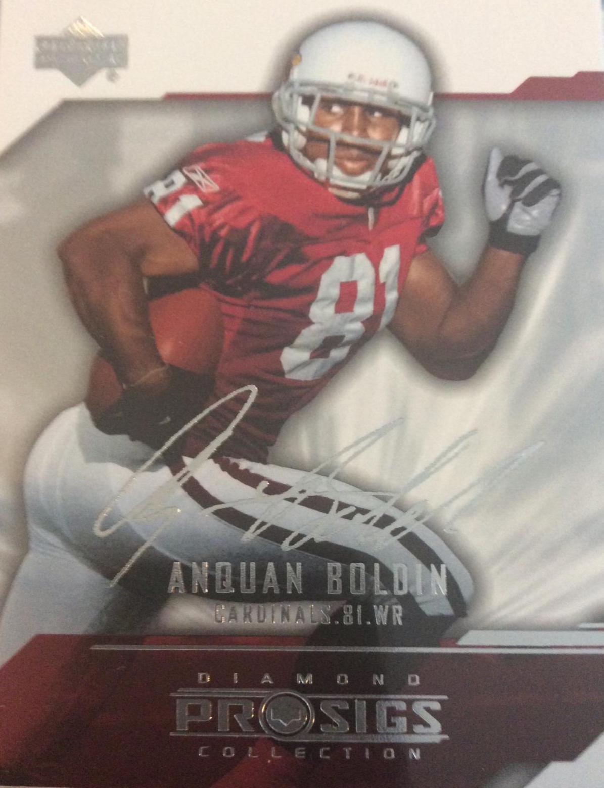 Anquan Boldin #2 Football Cards 2004 Upper Deck Diamond Pro Sigs