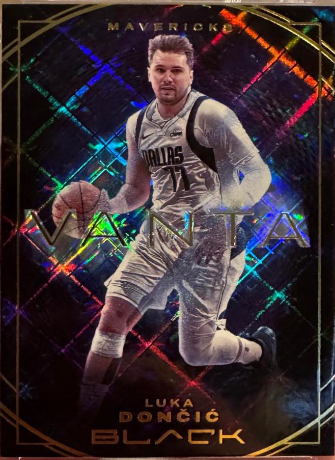 Luka Doncic #3 Basketball Cards 2023 Panini Black Vanta