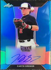Cadyn Grenier [Blue] #BA-CG1 Baseball Cards 2018 Leaf Metal Draft Autograph Prices