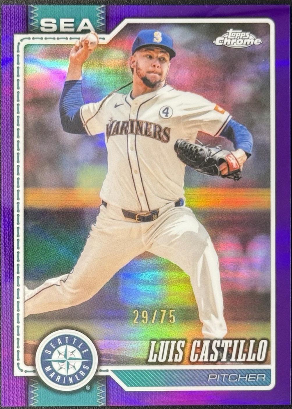 Luis Castillo [Purple Refractor] (2026 Topps Chrome)