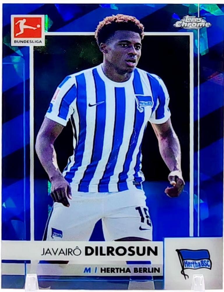 Javairo Dilrosun #11 2020 Topps Chrome Bundesliga Sapphire Soccer