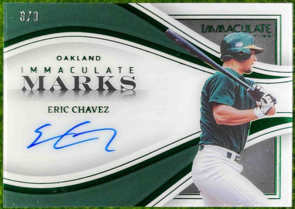 Eric Chavez [Green Autograph] #8