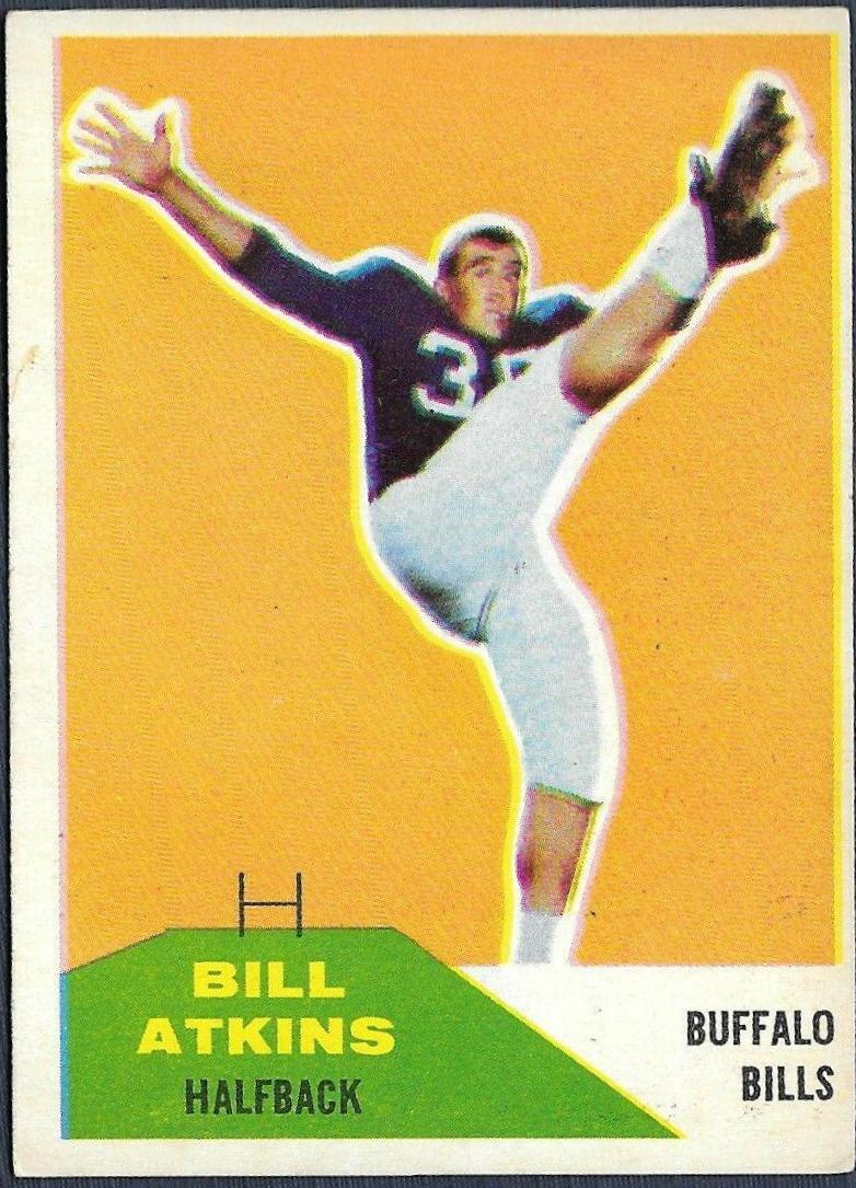 Bill Atkins #24 Football Cards 1960 Fleer