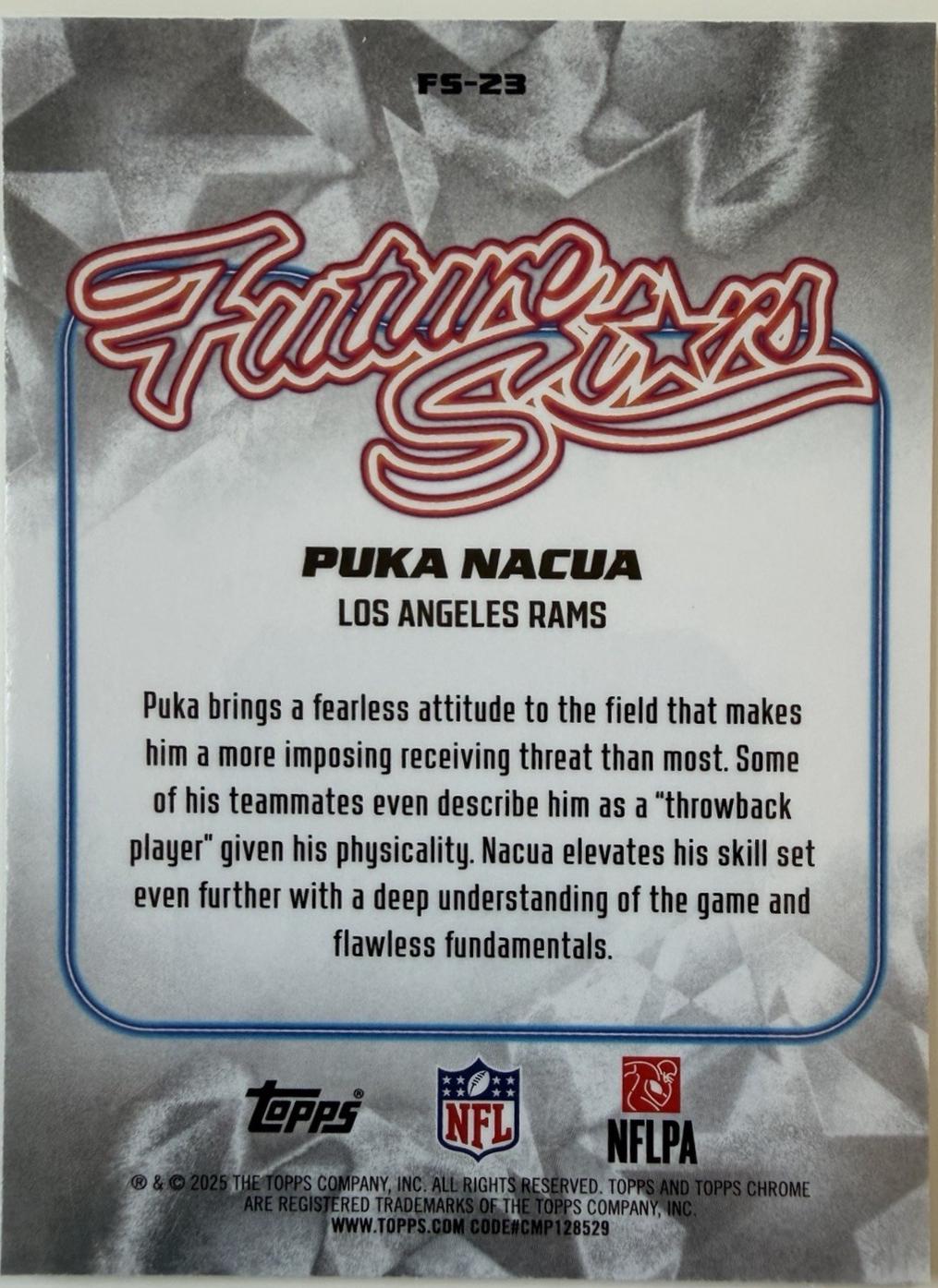 Puka Nacua [Aqua Refractor] #FS-23