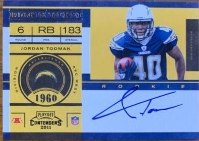 Jordan Todman #216 2011 Playoff Contenders Football