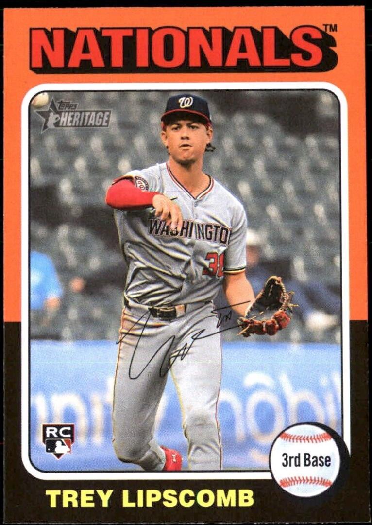 Trey Lipscomb #684 Baseball Cards 2024 Topps Heritage