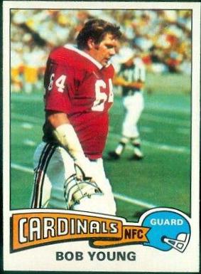 Bob Young #72 Football Cards 1975 Topps