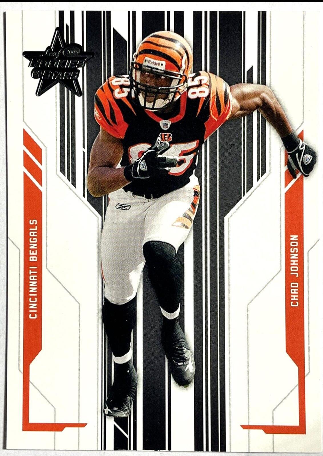 Chad Johnson #21 Football Cards 2005 Leaf Rookies & Stars