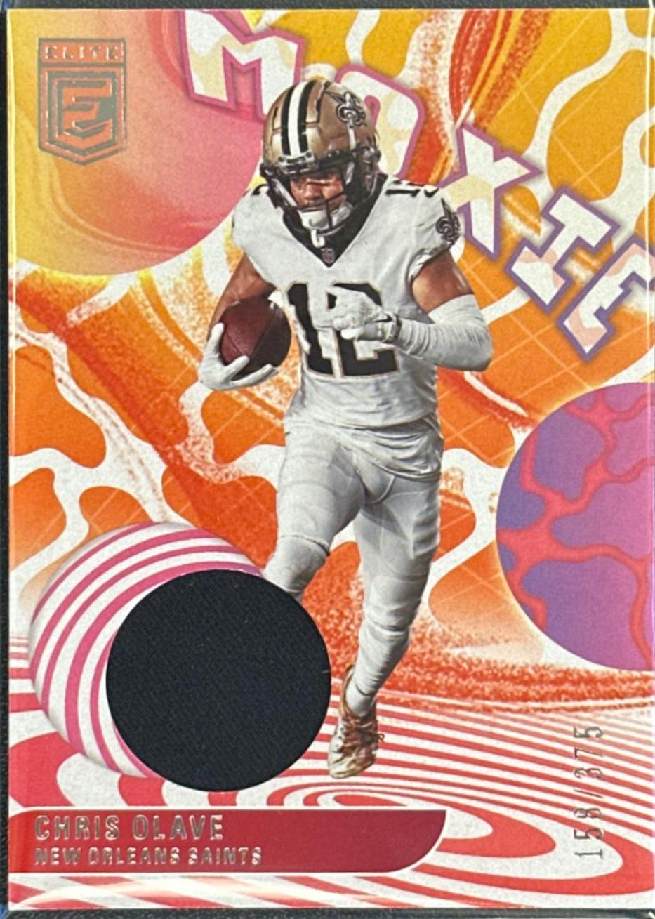 Chris Olave #20 Football Cards 2023 Panini Donruss Elite Moxie Patch