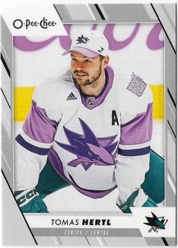 Tomas Hertl #79 Hockey Cards 2023 O-Pee-Chee Pregame Warm-Up Jersey Photo