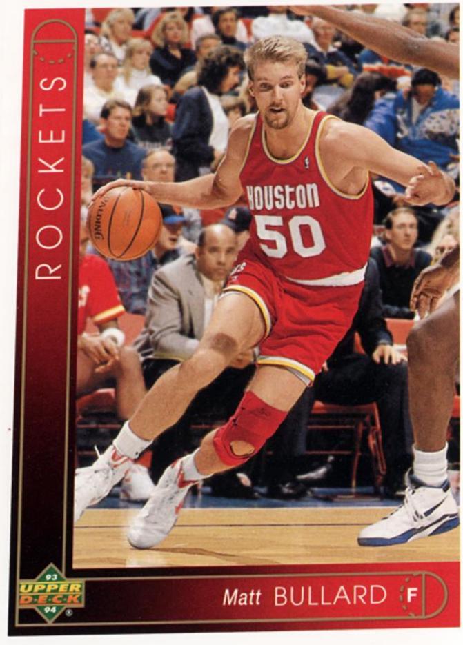 Matt Bullard #276 Basketball Cards 1993 Upper Deck
