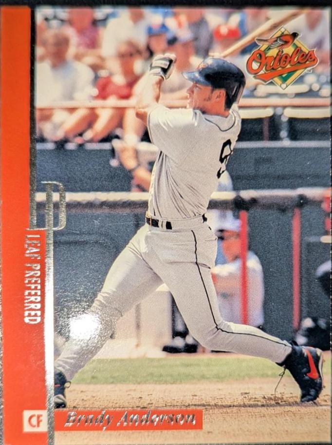 Brady Anderson Baseball Cards 1996 Leaf Preferred