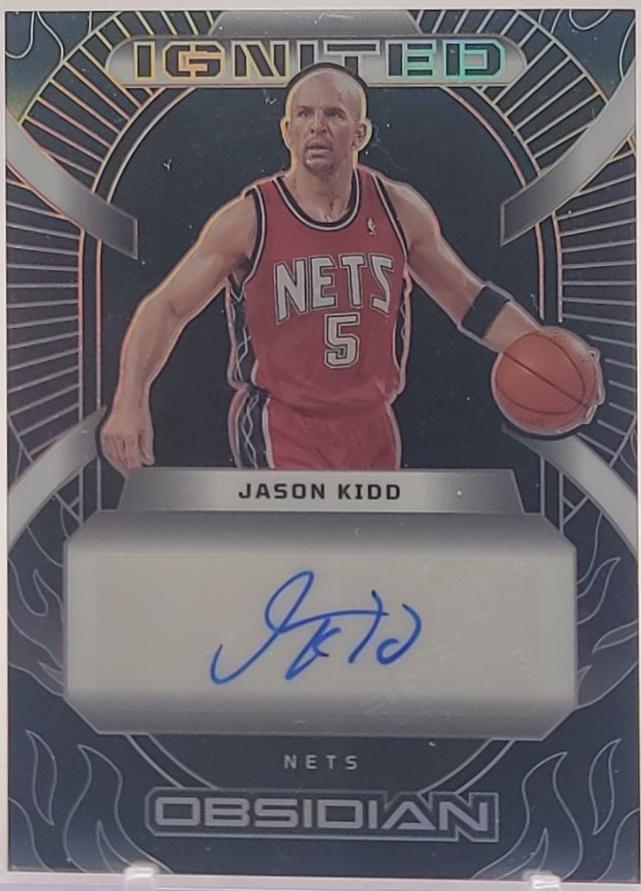 Jason Kidd #18 2024 Panini Obsidian Ignited Signature Basketball