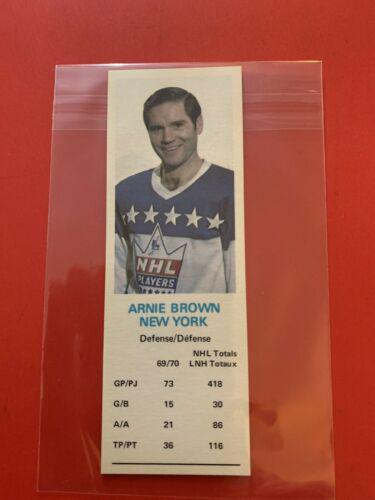 Arnie Brown Hockey Cards 1970 Dad's Cookies