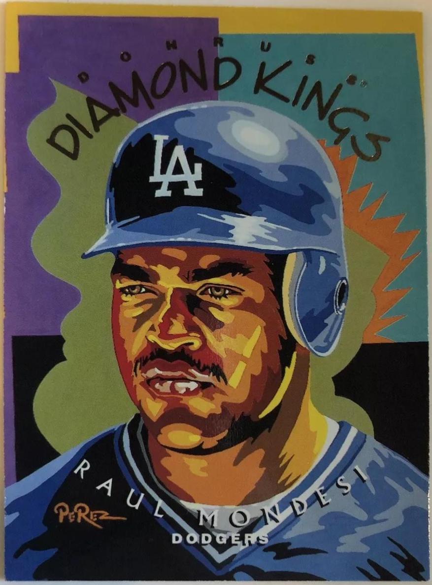 Raul Mondesi #DK-16 Baseball Cards 1995 Panini Donruss Diamond Kings