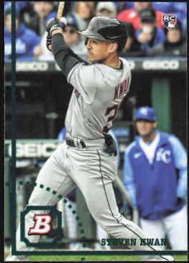 Steven Kwan #33 Baseball Cards 2022 Bowman Heritage