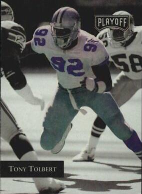 Tony Tolbert #28 Football Cards 1992 Playoff