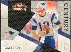 Tom Brady #17 Football Cards 2009 Panini Donruss Threads Century Stars