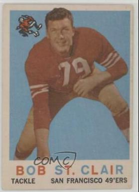 Bob St. Clair #58 Football Cards 1959 Topps