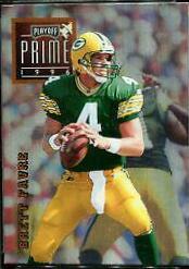 Brett Favre #1 Football Cards 1996 Playoff Prime