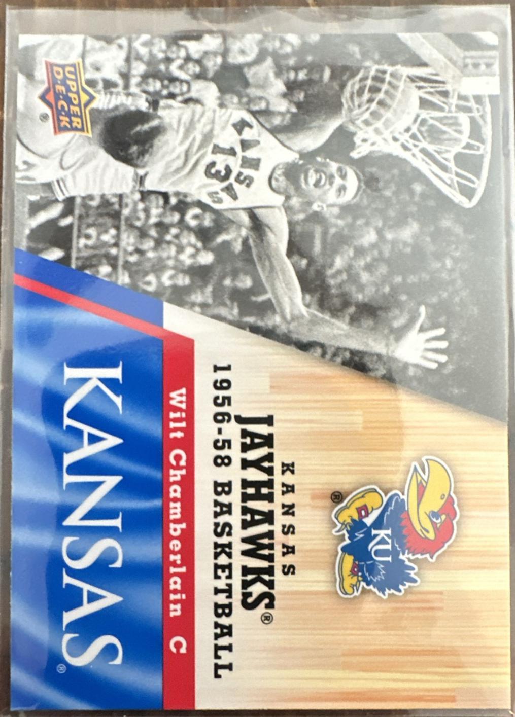 Wilt Chamberlain #18 2013 Upper Deck University Of Kansas Basketball