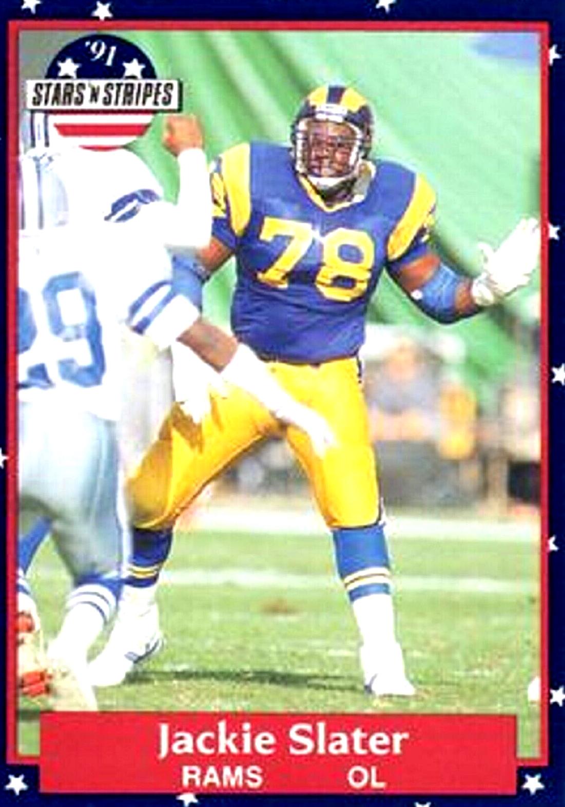 Jackie Slater #80 1991 Fleer Stars And Stripes Football