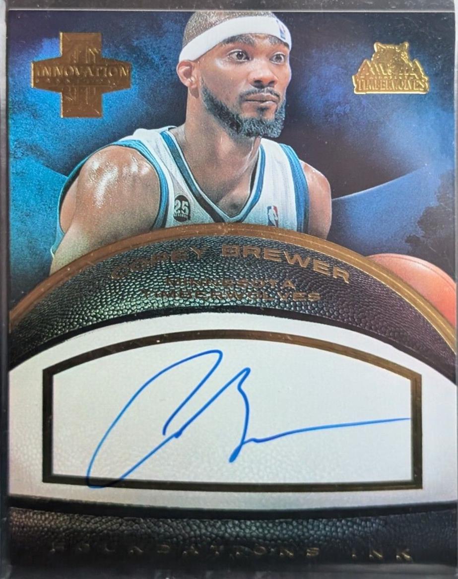 Corey Brewer #25 Basketball Cards 2013 Panini Innovation Foundations Ink