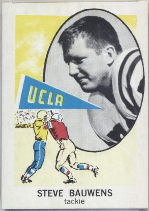 Steve Bauwens #124 Football Cards 1961 NU Card