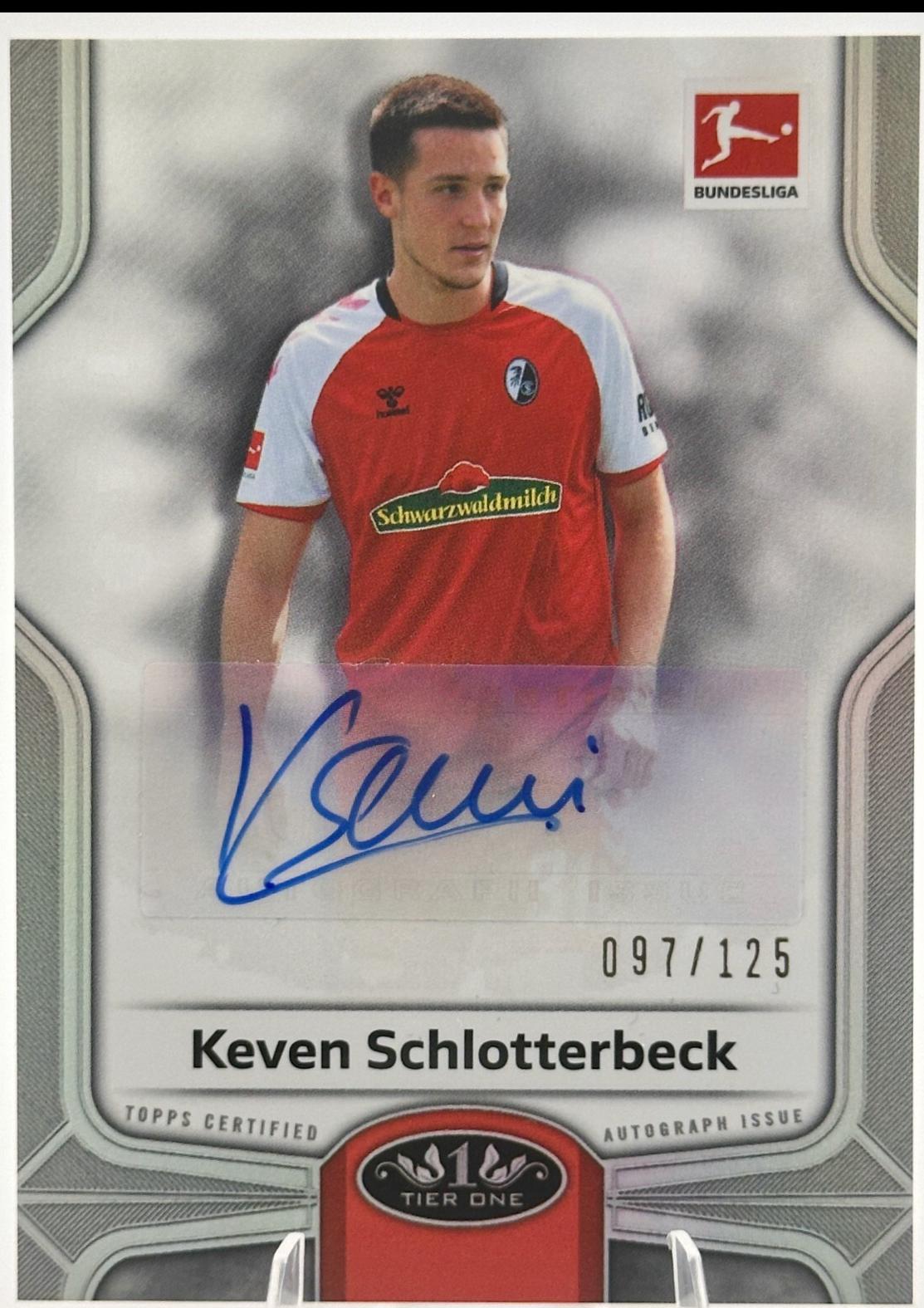 Keven Schlotterbeck #BO-KS 2021 Topps Tier One Bundesliga Break Out Autographs Soccer