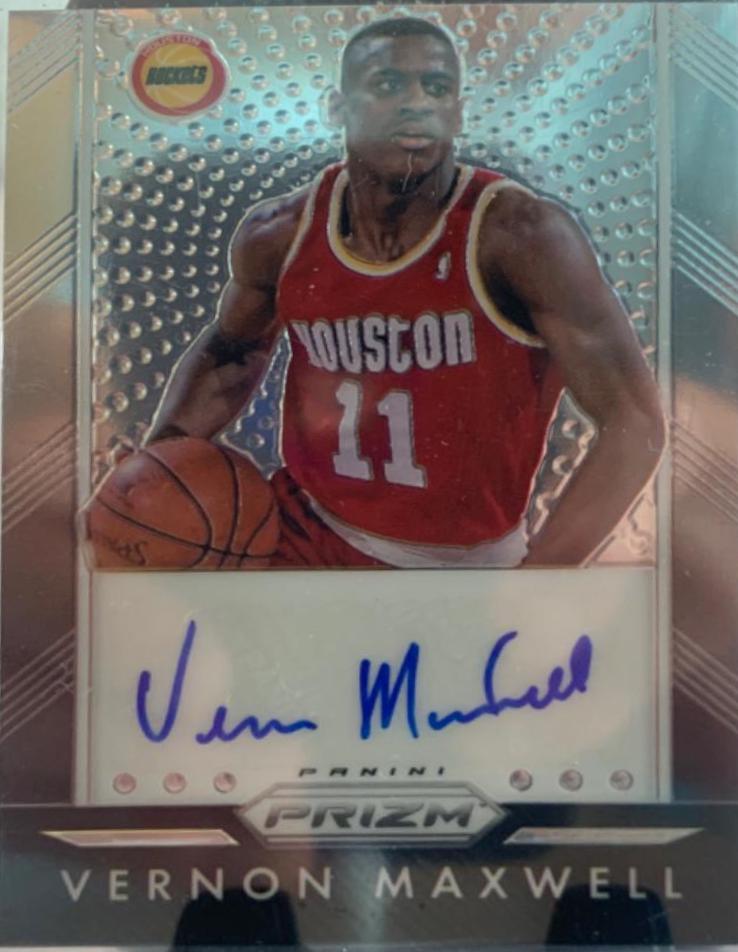 Vernon Maxwell #P-VMW 2015-16 Panini Prizm Basketball Prizm Autographs