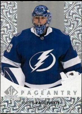 Andrei Vasilevskiy #P-50 Hockey Cards 2022 SP Authentic Pageantry