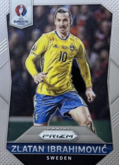 Zlatan Ibrahimovic #241 Soccer Cards 2016 Panini Prizm UEFA