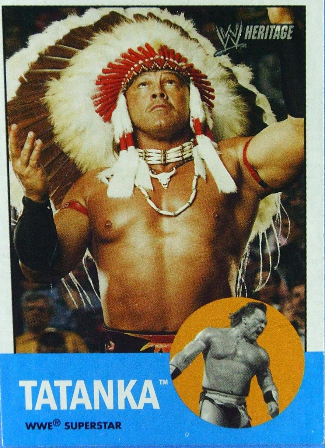 Tatanka #4 Wrestling Cards 2006 Topps Heritage II WWE