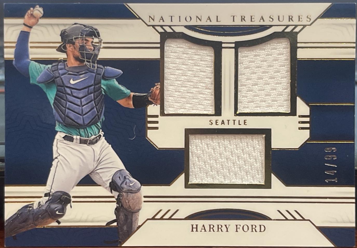 Harry Ford #10 Baseball Cards 2024 Panini National Treasures Game Gear Swatches Trio