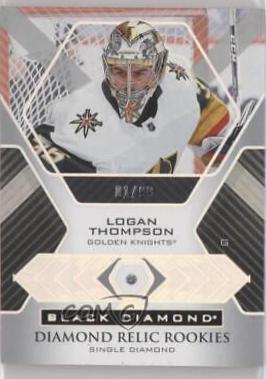 Logan Thompson #BDR-LT 2021 Upper Deck Black Diamond Rookie Relic Hockey