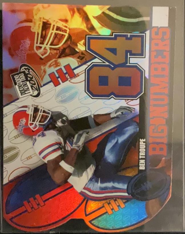 Ben Troupe #BN24 2004 Press Pass Big Numbers Football