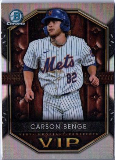 Carson Benge #VIP-17 Baseball Cards 2025 Bowman Very Important Prospects