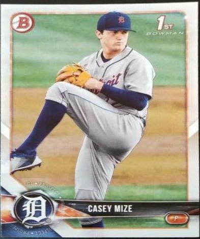Casey Mize #BD-1 Baseball Cards 2018 Bowman Draft