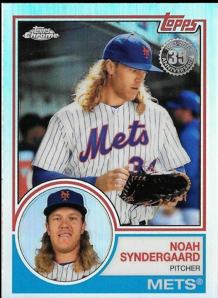 Noah Syndergaard #83T-14 Baseball Cards 2018 Topps Chrome 1983