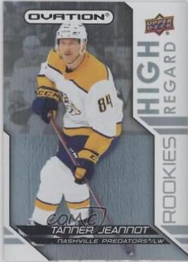 Tanner Jeannot #HRR-24 Hockey Cards 2021 Upper Deck Ovation High Regard Rookies