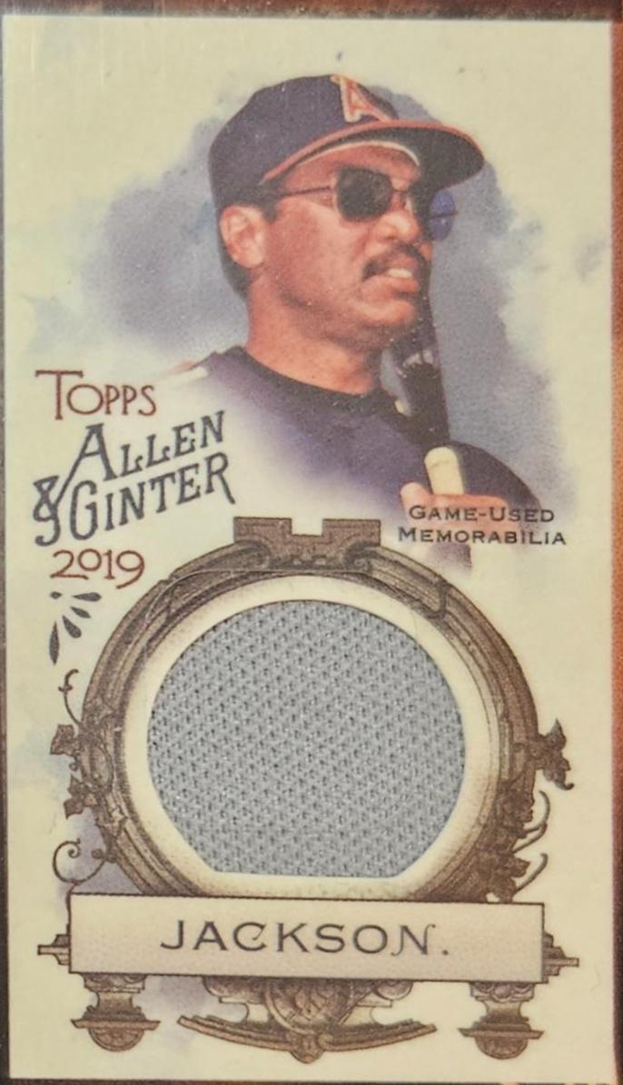 Reggie Jackson #MFR-RJ 2019 Topps Allen & Ginter Baseball Mini Framed Relics